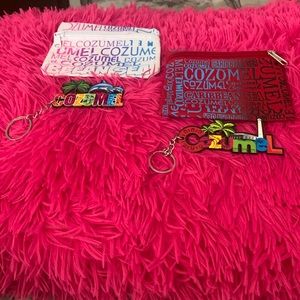 Cozumel change purse with key chain